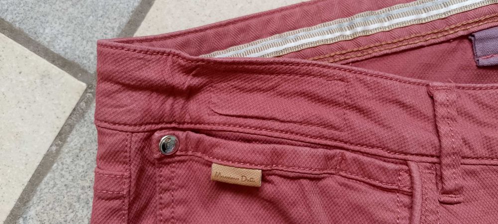 Джинси чоловічі підліткові Massimo Dutti Slim Fit малиновий колір бавовна USA 31 оригінал