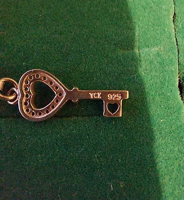 Srebrna 925 zawieszka do bransoletki - charm / charms - klucz