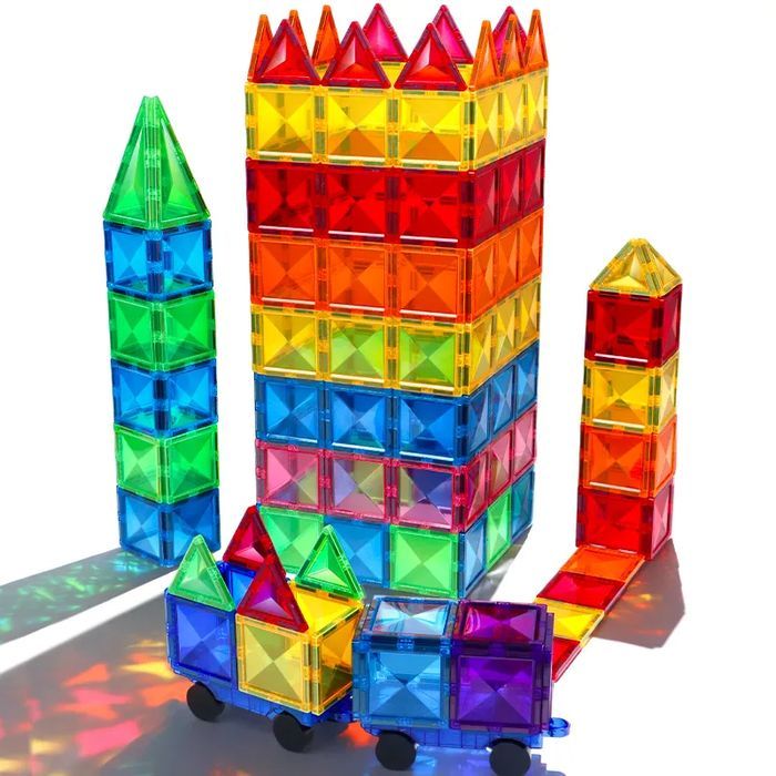 Klocki magnetyczne edukacyjne 78 el. MAGPLAYER MPL3-78