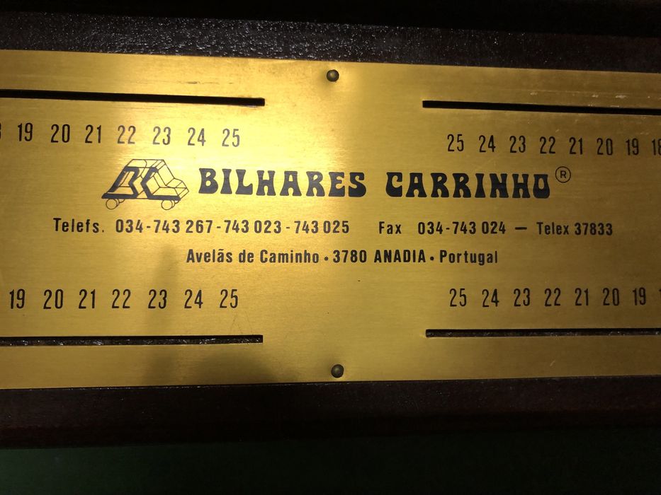 Bilhar snooker Carrinho em Alvaiázere
