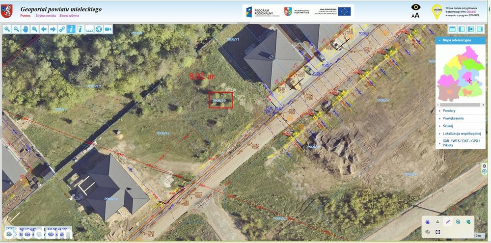 Działka Bud. 10ar. Mielec -ul. Spilarewicza media w działce centrum !!