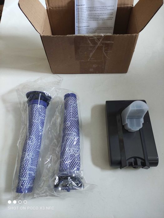 Аккумулятор для Dyson V6. Мощный 6000 мАч + фильтры.