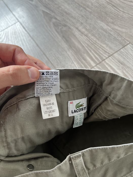 Klasyczne spodnie Lacoste casual luxury
