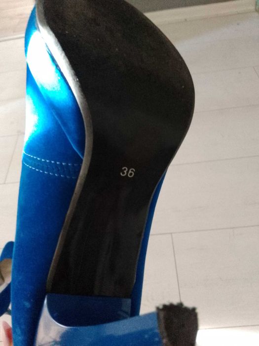 Buty na wesele  niebieskie