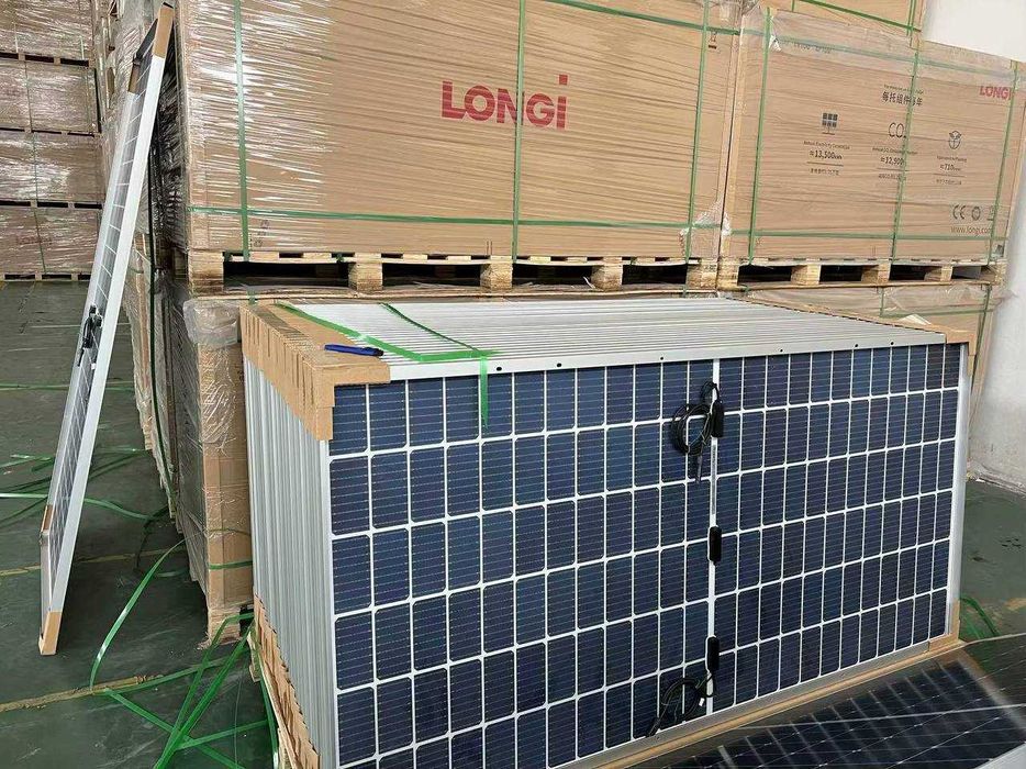 Солнечные панели Longi Hi-MO6 585W | Высокая генерация и надёжность. Сонячні панелі