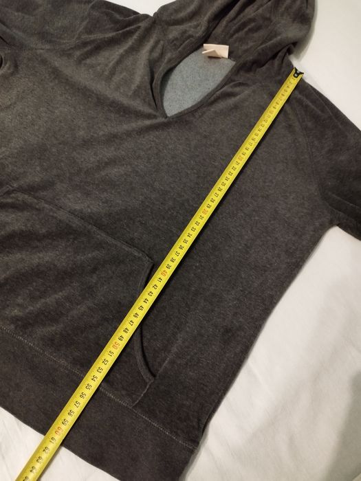 Bluza z kapturem kangurka szara welurowa Mossimo Supply CO rozmiar XXL