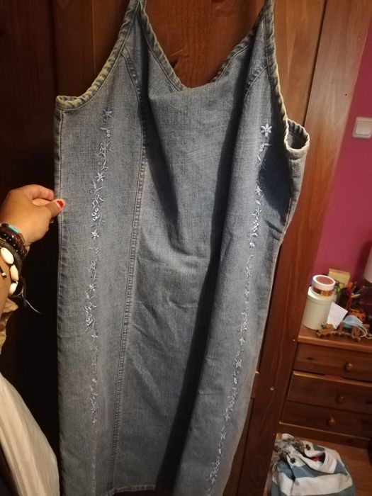 Vestido em ganga
