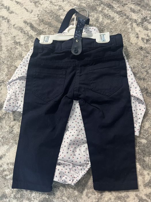 Дитячий святковий костюм для хлопчика з підтяжками