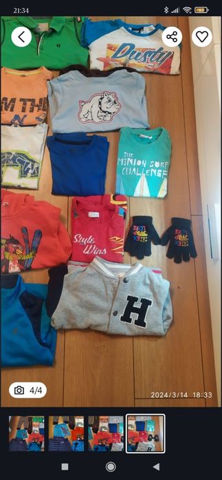 Paka ubrań rozmiar 110cm chłopiec