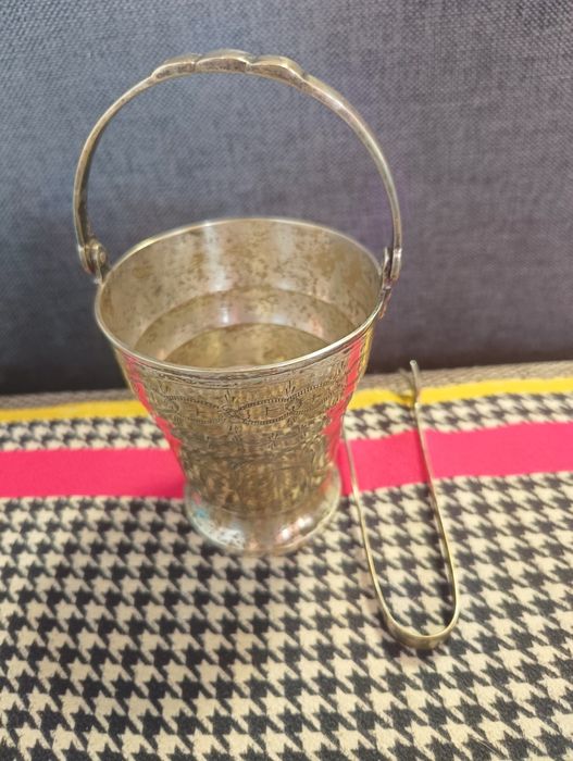 Wiaderko na lód mosiężne