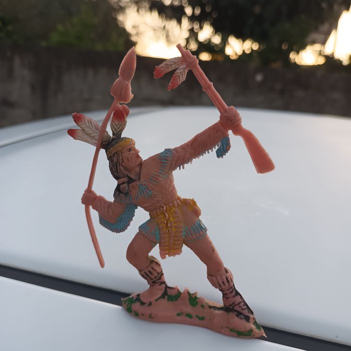 Antigo e raro indio flexível brinde cos caramelos de futebol