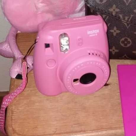 Instax rosa maquina fotografica