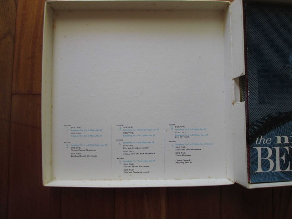 Caixa com 8 Discos Vinil LP Música Clássica - Beethoven