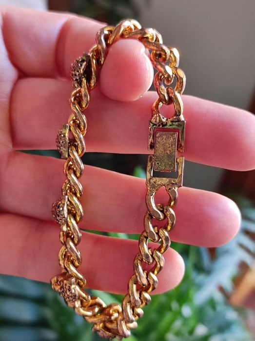 Pulseira vintage leopardos
