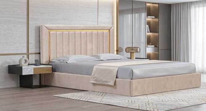 Cama Casal Estofada NOVO - FABRICA