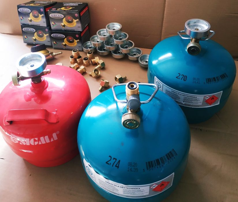 Перехідник для заправки газових балонів, на газовий балон 3/8 та 1/2