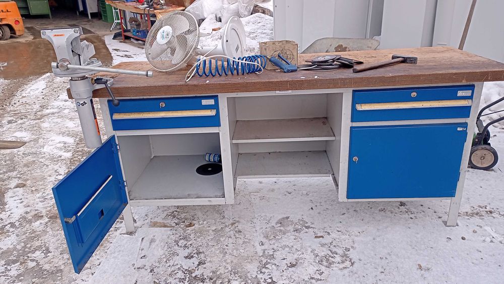 stół warsztatowy ,ślusarski,stół roboczy Garant imadło