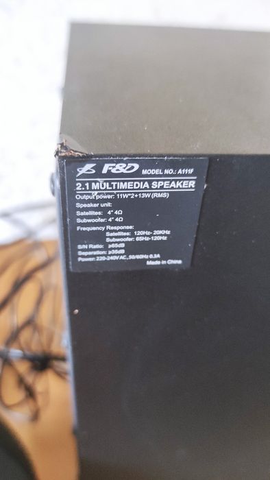 Акустическая система F&D A111F black