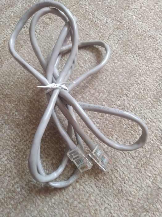 Кабель интернетный со штекерами, длина 1,5м