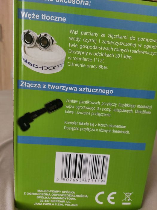 Pompa zatapialna do wody czystej Malec