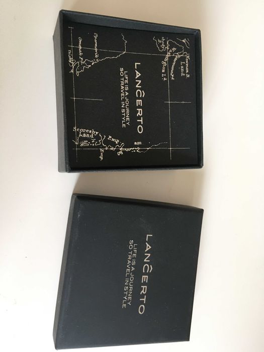 prosta bransoletka Lancerto, czarna, skóra naturalna