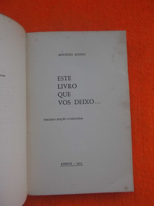 Este Livro Que Vos Deixo - António Aleixo