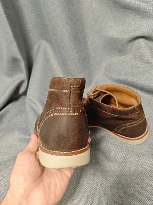 Clarks raspin limit 42 черевики замшеві шкіряні коричневі