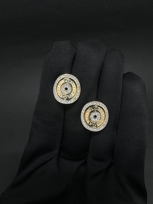 Золоті сережки / Золотые серьги / Bvlgari/ЗНИЖКА ВІД ЦІНИ