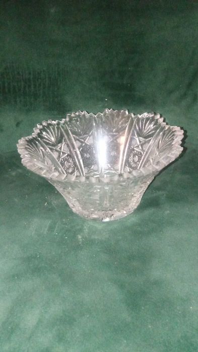 Kryształowa  miseczka z czasów PRL