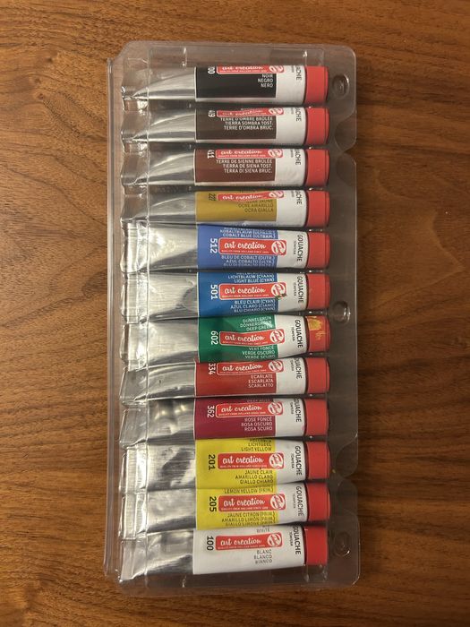 Zestaw guaszowych farb Talents