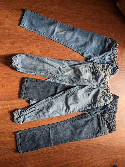 Pack 3 calças ganga menina 7-8 anos