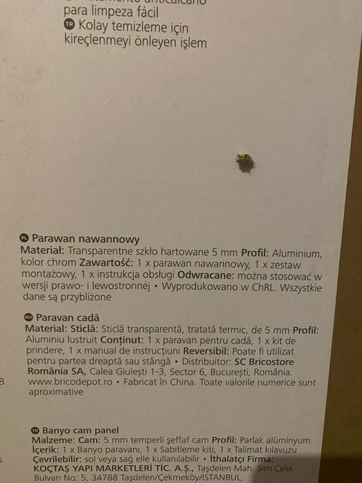 Parawan na wannę Calera