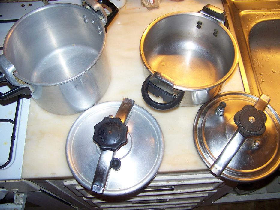 panelas de pressão inox e alumínio