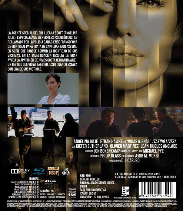 Vidas Ajenas/Tirar Vidas (Blu-Ray)-Importado