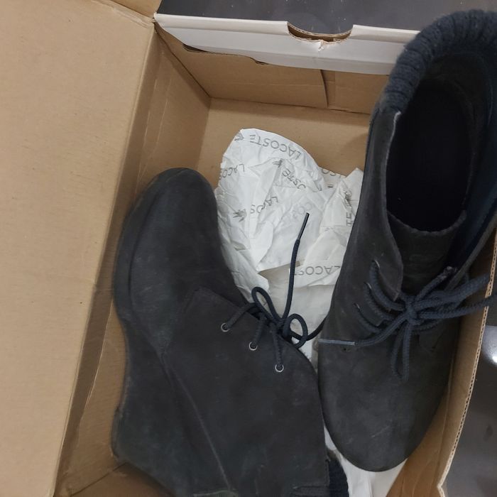 Buty damskie Lacoste rozmiar 38 na koturnie botki wiązane