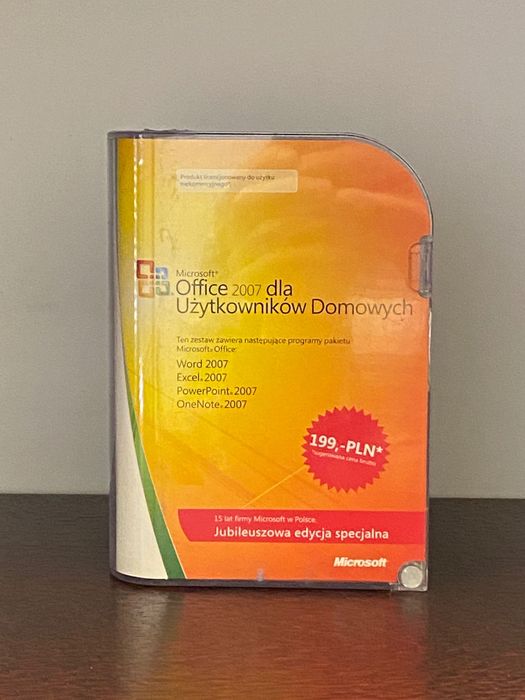 Microsoft Office 2007 dla Użytkowników Domowych – wydanie pudełkowe