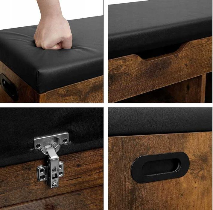 NOWA Szafka Na Buty Półka z Siedziskiem Rustykalna  do Domu Gwarancja