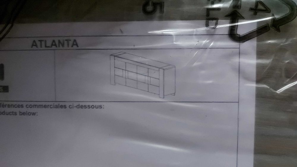 Móvel Conforama – 1 Aparador Atlanta Chene Fusa, Novos e em Caixa