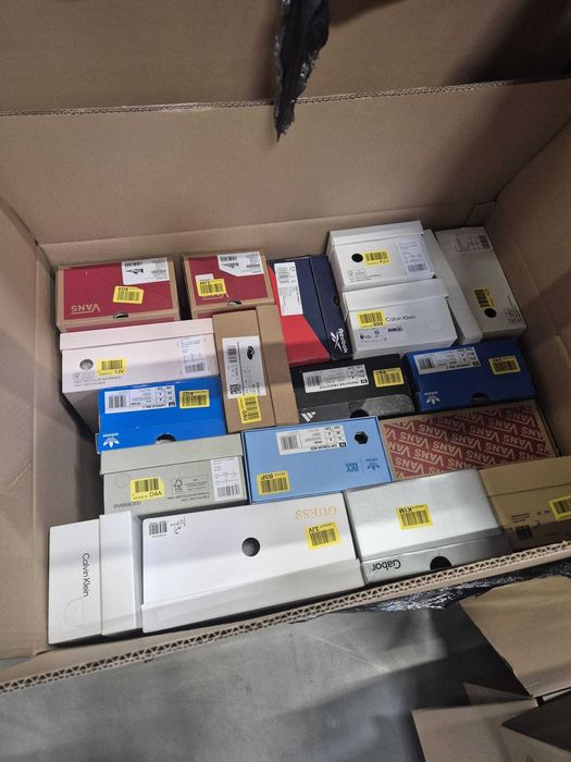 Palety Boxy Zwroty z Markowym Obuwiem Nowe/Powystawowe/Używane