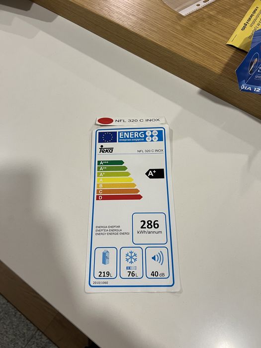 Frigorífico Teka NFL 320 C Inox A+