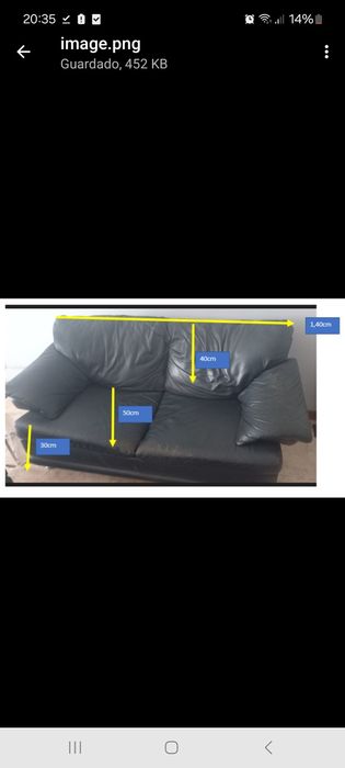 Sofá 3 lugares da Sala (1 de 2 lugares de oferta)