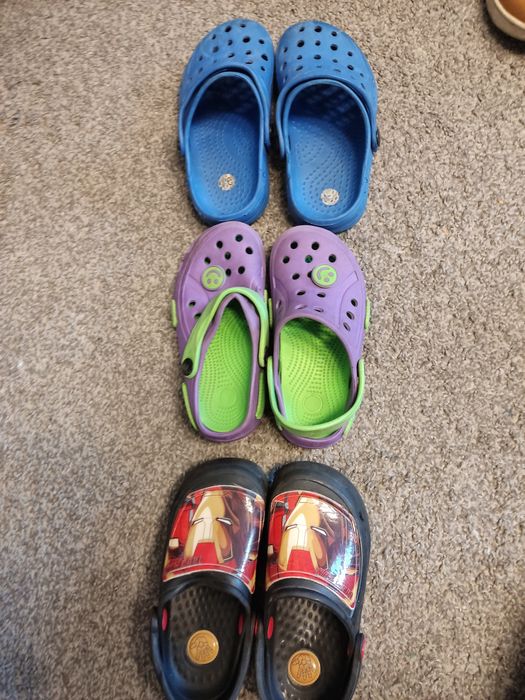 Buty ala crocsy 3 sztuki