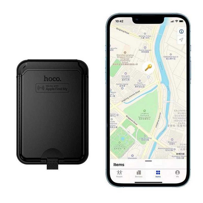 Трекер-картхолдер HOCO E91I Apple Find My, Перезаряджуваний, Магнітний