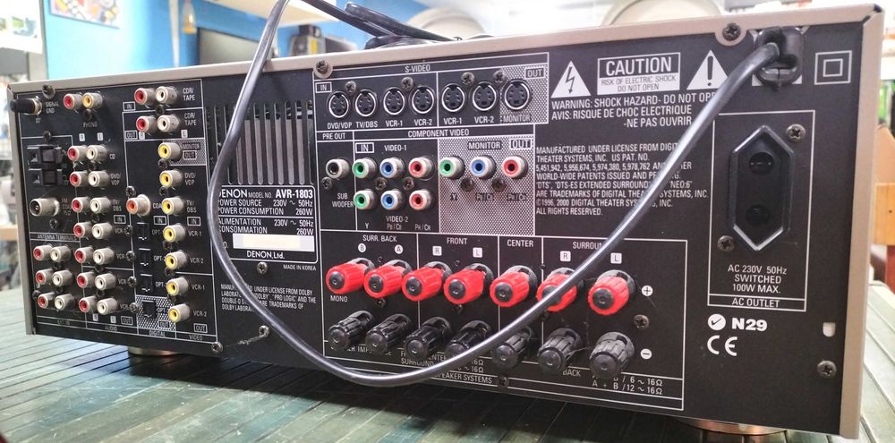 Amplificador DENON AV-1803 (literalmente novo)