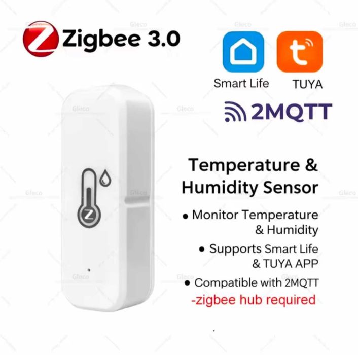 Датчик температури та вологості Tuya Zigbee 3.0, новий