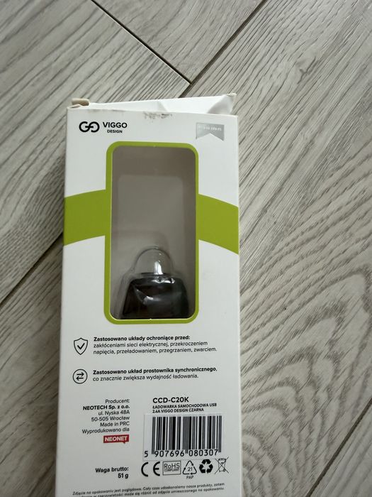 Ładowarka samochodowa USB Viggo