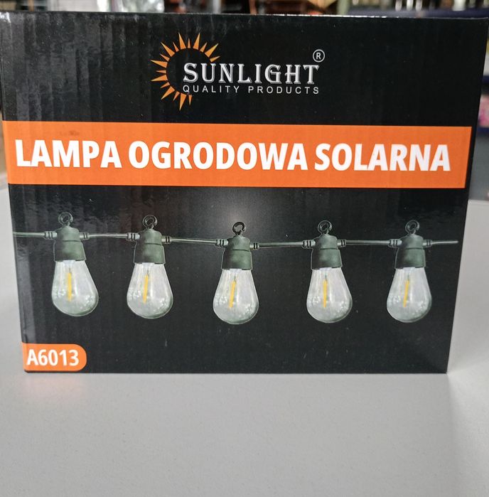 Nowa girlanda ogrodowa LED solarna 6m