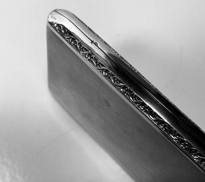 Cigarreira em prata-Antiga