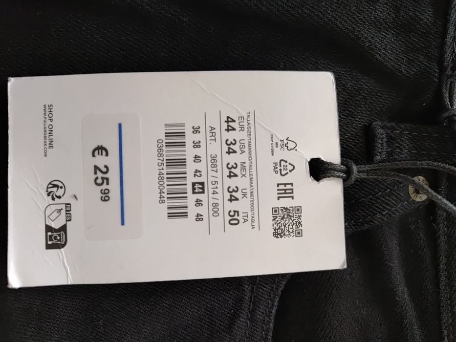 Szorty męskie jeansowe Pull&bear nowe z metkami
