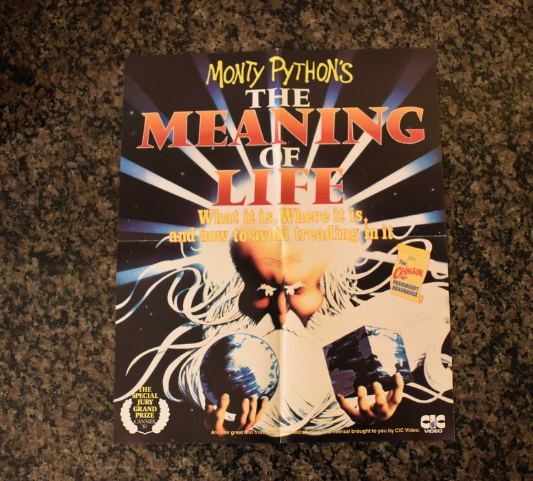 Cinema: Poster oficial "Monty Python's The Meaning of Life" (1983)